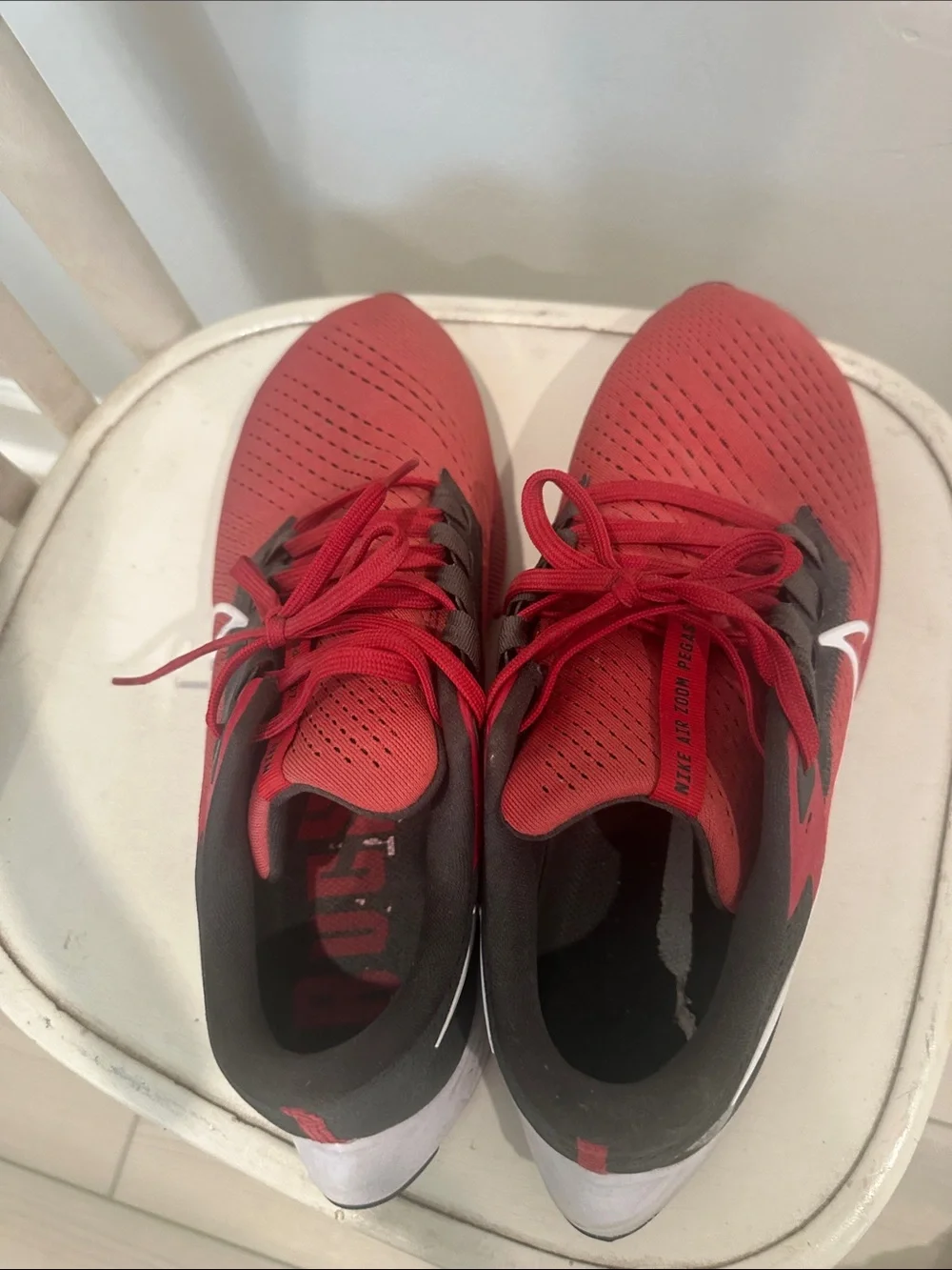 Nike Men’s Red and Black Athletic Running Shoes